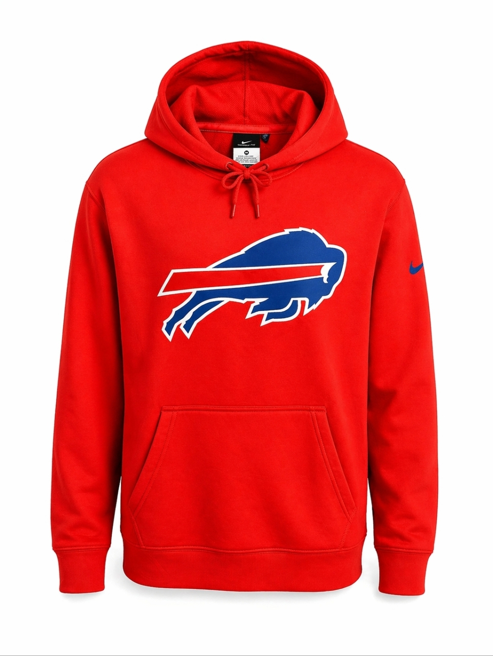 Nike Therma Fit Men's Red Buffalo Bills Football Logo Hoodie M Casual Game Day